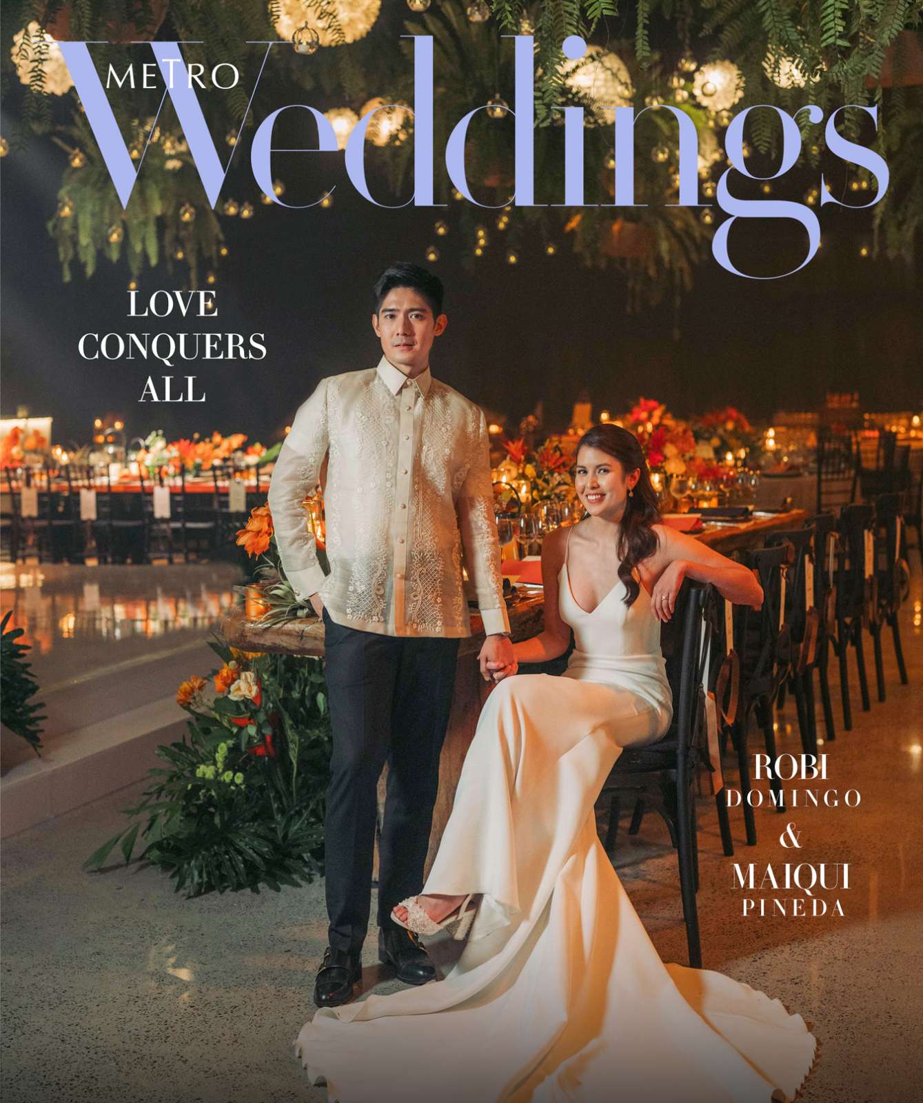 Robi Domingo & Maiqui Pineda grace the cover of Metro Weddings ...